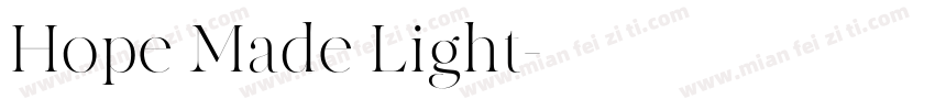 Hope Made Light字体转换